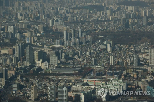 서울 시내 모습.            연합뉴스